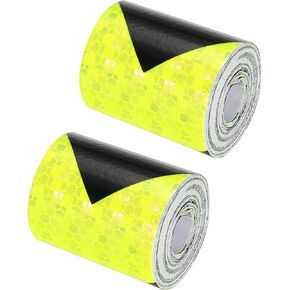 PATIKIL Reflective Tape, 4 Inch x 10 Ft Waterproof High Visibility Warning Safety Arrow Adhesive Tape Outdoor Reflector for Cars Trucks, Red White in Kuwait