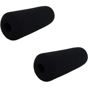 Tetra-Teknica Essentials Series Foam Windscreen for Shotgun Camera Microphones up to 4.5 Inch in Length, Color Black, 2 Pack