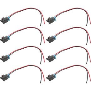 AUTOKAY WPINJ31X8 Fuel Injector Connector Pigtail Plug Fits for Chevy Truck LS, (8 Pack)