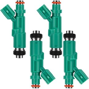 SCITOO Fuel Injectors Kits, 12 Hole New OEM Green 23250-21020 Fuel Injector fit 2001-2009 for Toyota for Prius,2000-2005 for Toyota Echo,2004-2006 for Scion XB XA(Set of 4)