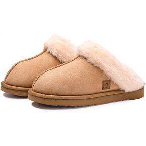 NEARR® Slip on Slippers for Women | Improved Memory Foam Slippers with Premium Microsuede, Faux Shearling Fur Lining & Hard Bottoms for Indoor & Outdoor | Mother's Day Gift