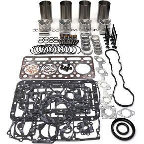 FridayParts STD V1702 V1702B Overhaul Rebuild Kit Compatible for Bobcat 743 733 Kubota Engine V1702 V1702B Indirect Injection/Turbo Engine Replacement