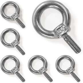 6 عبوات من مسامير حلقية من الفولاذ المقاوم للصدأ من YiJiLi ملحومة بقضيب برغي مغلق ومسامير براغي مقاومة للتآكل (M3، 304 غير القابل للصدأ) in Kuwait