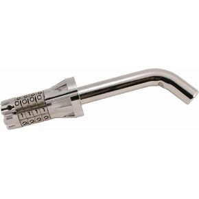 Trimax Standard 1/2" Dia. Resettable Combinaiton Bent Pin Receiver Lock MAG125, Clam Packaging, Chrome