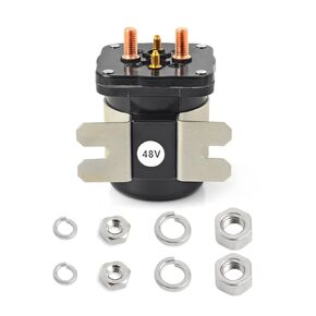 MOTO1988 48 Volt 4 Terminal Starter Solenoid Relay for Yamaha 1996-2007 Golf Cart G19-E G22-E YDRE 1995-1998 Club Car DS & Precedent JR1-H1950-00 73231-G01 (NO-12V)
