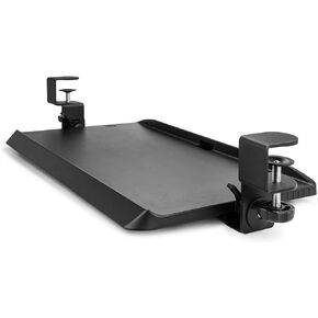 Kantek Desk clamp Five-Position Tilting Keyboard Tray, 26.8" x 11.1, Black