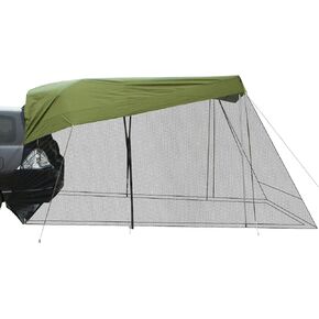 SUV Tailgate Tent Car Awning SUV Tent Attachment for Camping Car Tents for Camping SUV with Mosquito Net Ventilation and Airflow Design for Outdoor Carry Bag 9.5FT X 6.5FT X 6.5TF Army Green