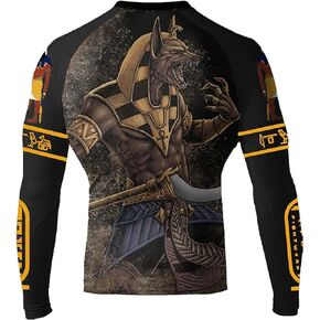 Raven Fightwear Men's Anubis BJJ Rash Guard MMA Black