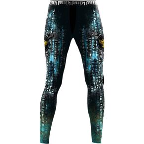 Raven Fightwear Men's The Gods of Egypt Anubis Leggings Spats MMA BJJ Black