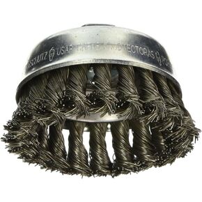 Bosch WB509 3" Cup Brush, Knotted, Carbon Steel, 5/8" x 11" Arbor