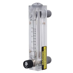0.5-5GPM Panel Type Water Flow Meter Adjustable Liquid Flowmeter ZG1/2in Male Thread ZG1/4in Female Thread Water Meter