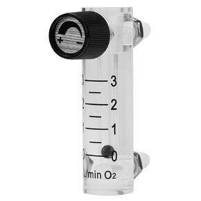 Oumefar Gas Flow Meter, LZQ-7 Air Flow Meter 0-3LPM Oxygen Flow Meter Flow Meter Air Flowmeter with Control Valve, Adjustable Gas Flow Meter for Oxygen Air Gas