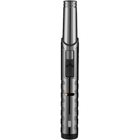 Navpeak Torch Lighter Refillable Cooking Torch with Safety Lock, Gas Window, for Candle, Kitchen, Outdoor Grill, BBQ(Butane Not Included) (Black)