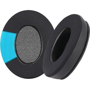 MC magic cushion Replacement Cooling-Gel Ear Pads for HyperX Cloud 1/2、Alpha,Alpha S/Cloud Flight/Flight S/Stinger、Stinger S、Stinger core/High-Density, Shock-Absorbing Foam,Ice Silk Fabric (Black)