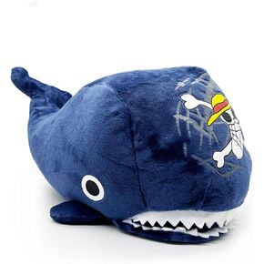 YJacuing 12in Anime One Piece Blue Whale Laboon Plush, Cute Cuddly Soft Stuffed Collectible Animal Plushie Doll Pillow Toy