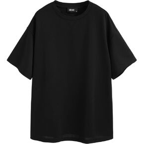 CIDER Round Neckline Solid Short Sleeve Sweatshirt