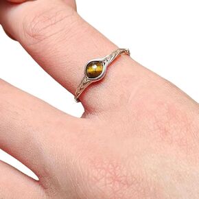 Tiger eye ring sterling silver rings for women handmade (5)