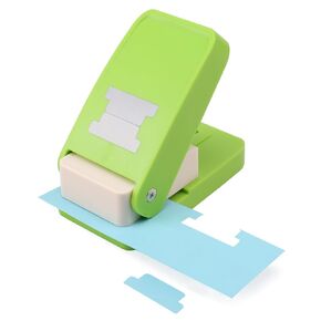 HAUSTGO Tab Paper Punch - File Tab Puncher for Calendars, Planners, or Albums - Ideal for Scrapbook Tabs, Junk Journals, Bible Tabs, December Daily, Planner Inserts, and More Projects