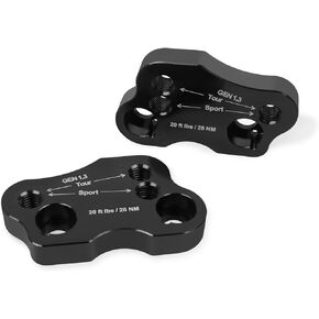 HAONEL Handlebar Risers CNC Aluminum Replacement for Honda Goldwing 1800 GL1800 2018-2023 Black Handlebar Extension Adapters Clamp