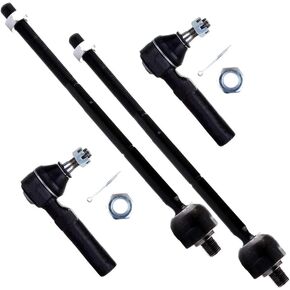 SCITOO 4-PC SET Suspension Kit For Chrysler Neon PT Cruiser For Dodge Neon SX 2.0 For Plymouth Neon Inner Tie Rod End,Outer Tie Rod End