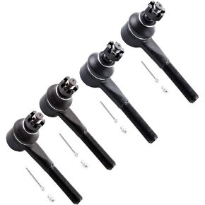 SCITOO 4-PC SET Suspension Kit For Dodge B100 B150 B1500 B200 B250 B2500 B300 B350 B3500 CB300 Ram 1500 Van Ram 2500 Van Ram 3500 Van Inner Tie Rod End,Outer Tie Rod End