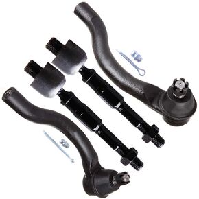 SCITOO 4-PC SET Suspension Kit For Honda Civic Inner Tie Rod End,Outer Tie Rod End