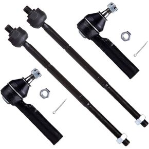 SCITOO 4-PC SET Suspension Kit For Chrysler Town & Country For Dodge Caravan Grand Caravan For Plymouth Grand Voyager Voyager Inner Tie Rod End,Outer Tie Rod End