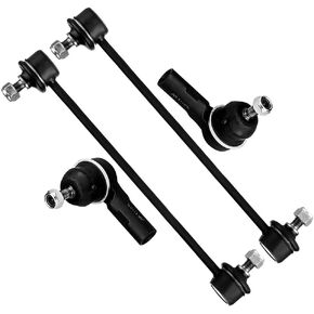 SCITOO 4-PC SET Suspension Kit For Mitsubishi Lancer Outlander Front Sway Bar End Link,Outer Tie Rod End