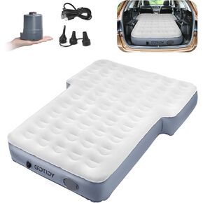 GOTIDY SUV Air Mattress Camping Bed Back Seat, 10inch Ultra Thick Inflatable Car Mattress SUV, Air Mattress for Ford Bronco 2021 2022 Toyota 4runner Jeep JK Unlimited 4 Door (Twin)