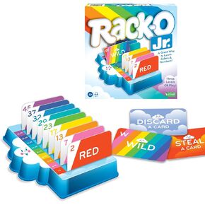 Winning Moves Games Rack-O Jr USA, Children's Edition of The Game of Rack-O for 2 to 4 Players, Ages 4+