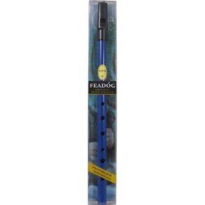 Feadog Brass D Whistle Pack - Blue