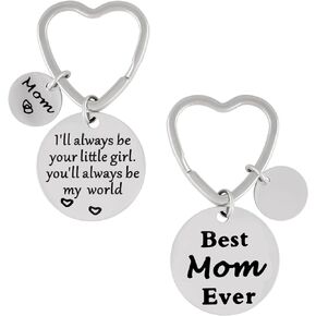 HAQUIL Mother Daughter Keychain, Mother's Day Gifts for Mom from Daughter, Mom Keychain, Mama Keychain
