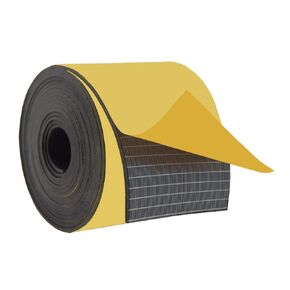 DOBTIM Self Adhesive Rubber Strips 1/16 (.062)" Thick X 3" Wide X 10'Long, Solid Neoprene Rubber Roll with Stick Backing,Perfect for Pads, Gasket, DIY Projects