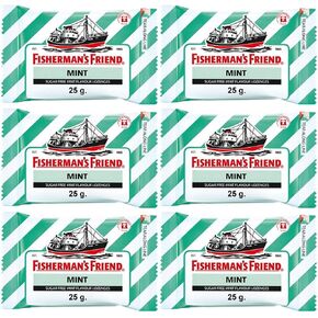 Fisherman Friend with Sugar Mint Flavour lozenges 25G (Pack of 6) in Saudi Arabia