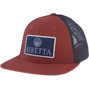 Beretta Men's Flat Bill Patch Outdoor Casual Mesh Back Trucker Hat