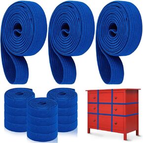 Wovnet 12 Pcs Extra Large Moving Rubber Bands for Furniture Strength Elastic Moving Bands for Mover Packing Pallet Blanket Boxes Supplies (Red,42 Inches)