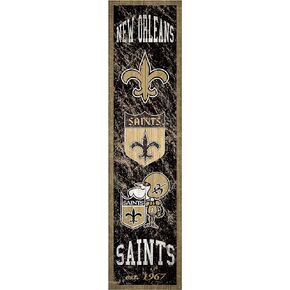 NFL New Orleans Saints Unisex New Orleans Saints Heritage Banner Vertical 6x24, Team, 6 x 24