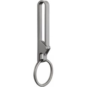MiOYOOW Titanium Carabiner Keychain Clip, Heavy Duty Quick Release Keychain Clip with Key Ring for Men Pants Belt