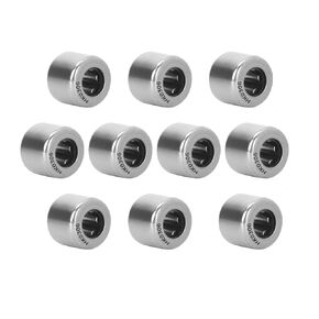 HiPicco Drawn Cup Needle Roller Bearings, 10pcs HK0306 Open End Caged Bearing, 3mm Bore, 6.5mm OD, 6mm Width ST14 Steel Single Row Roller