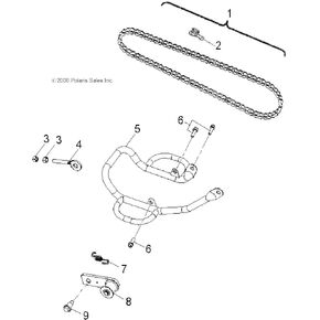 Polaris RZR Chain Adjuster, Genuine OEM Part 0453557, Qty 1