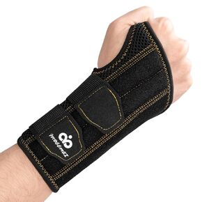 INDEEMAX Wrist Brace for Carpal Tunnel, Adjustable Wrist Support with Splints for Men and Women Left Hand, Compression Hand Brace for Day and Night, Tendonitis, Arthritis Pain Relief