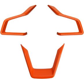 Auovo Steering Wheel Cover Trims for Subaru Crosstreck Outback Legacy Accessories 2018-2024 Steering Wheel Panel Frame Covers for Subaru Impreza 2017-2024 / Forester/Ascent 2018-2024 (Orange)
