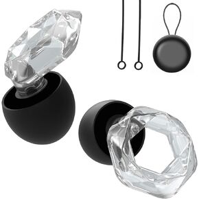 Concert Ear Plugs for Hearing Protection, High Fidelity Noise Reduction Earplugs for Tinnitus Relief Ear Plugs for Concerts Loud Music, Musicians, Motorcycles, Airplanes, Raves(Black)