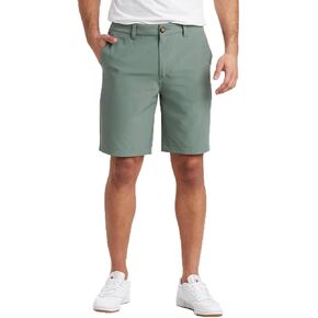UNIONBAY Men's Ub Tech 9" Stretch Flat Front Classic Chino