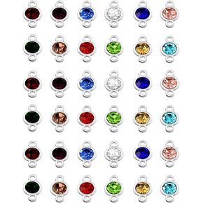 Zakrafo 36 Pcs Permanent Jewelry Starter Kit Double Loops Connectors for Jewelry Making Jewelry Accessories Supplies for Necklace Bracelet Earring Keychain Craft