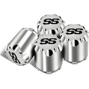 CLUBRALLY Universal Golf Cart ITP SS Wheel Center Cap Cover, 8,10,12 Inch Push in Style Chrome Center Hub Caps for Club Car EZGO Yamaha Golf Cart Wheel-4 Packs (Height 3.21" / Outer Diameter 2.75")