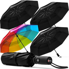 Repel Umbrella The Original Portable Travel Umbrella - Umbrellas for Rain Windproof, Strong Compact Umbrella for Wind and Rain - Perfect For On-the-Go, Car Umbrella, Backpack Umbrella