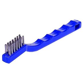 Weiler 44075 Small Hand Wire Scratch Brush, Stainless Steel Fill, Plastic Block, 3 X 7 Rows, Made in the USA