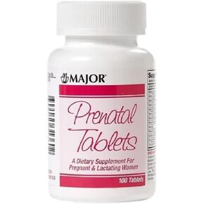 Major Prenatal TABS ASCORBIC ACID-100 MG 30 Tablets UPC 309045313466