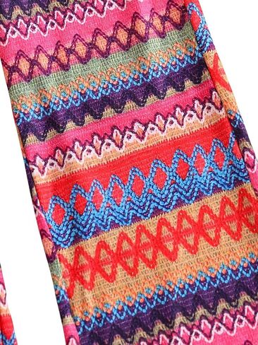 RoseSeek Girl's 2 Piece Outfits Boho Print Sleeveless Camisole Tops and Flare Pants Set Vacation Outfits in Saudi Arabia